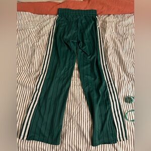 adidas Womens size s Green Striped Track Pant